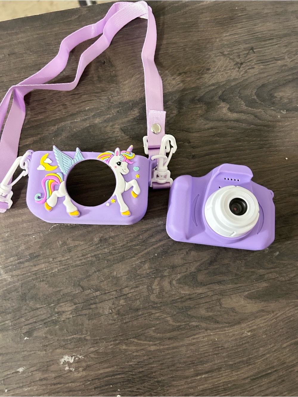 Kids Purple Unicorn Digital Camera with Strap - Picture 4 of 7